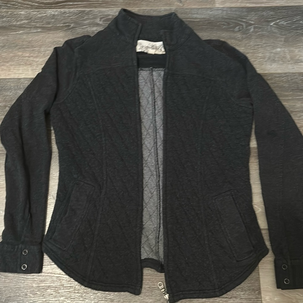 Dark Gray Zip-Up Jacket - S